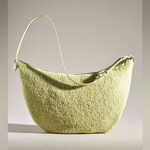 Anthropologie Mali + Lili Oversized Sherpa Sling Bag NWT